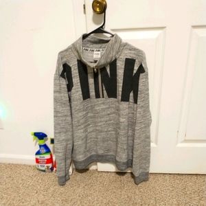 Victoria Secret Pink Sweatshirt half Zip Pull Over